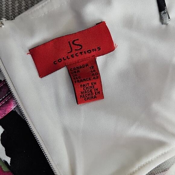 J.S. Collection Boutique Dress Size 12 Tiered Bodycon Purple Cocktail Party - Picture 16 of 16